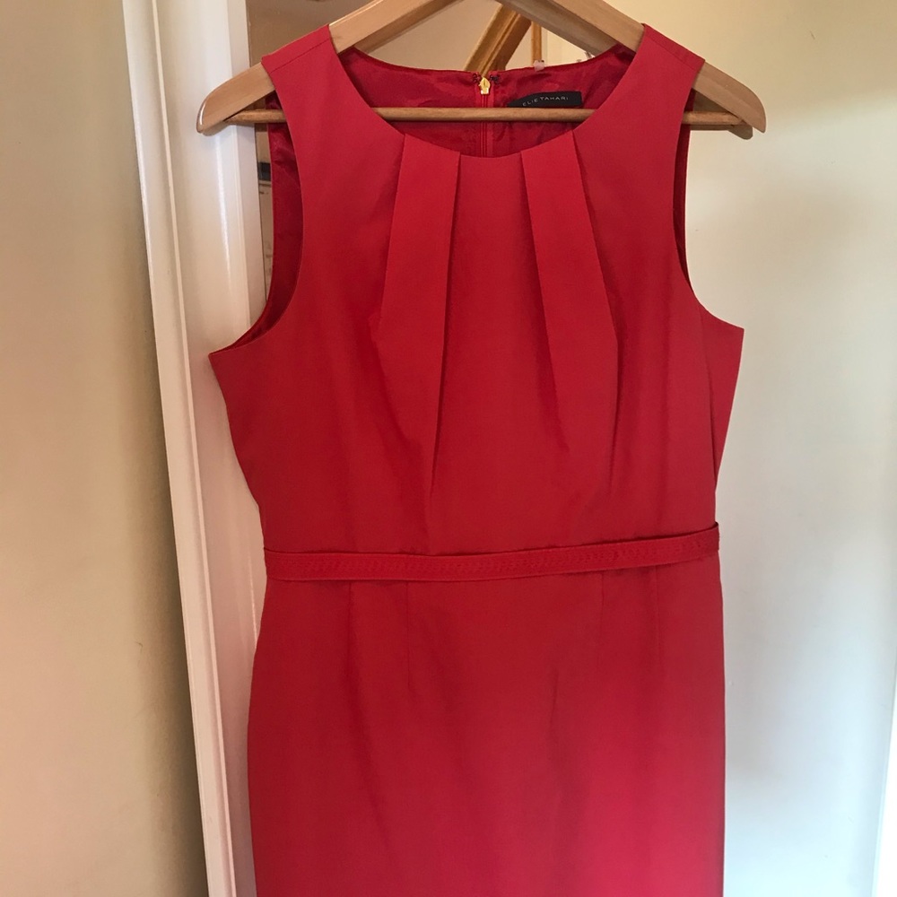 Red Dress Tank Elie Tahari